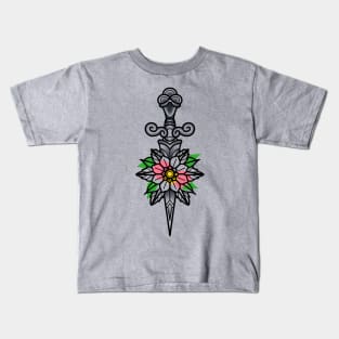 Dagger Tattoo Design Kids T-Shirt